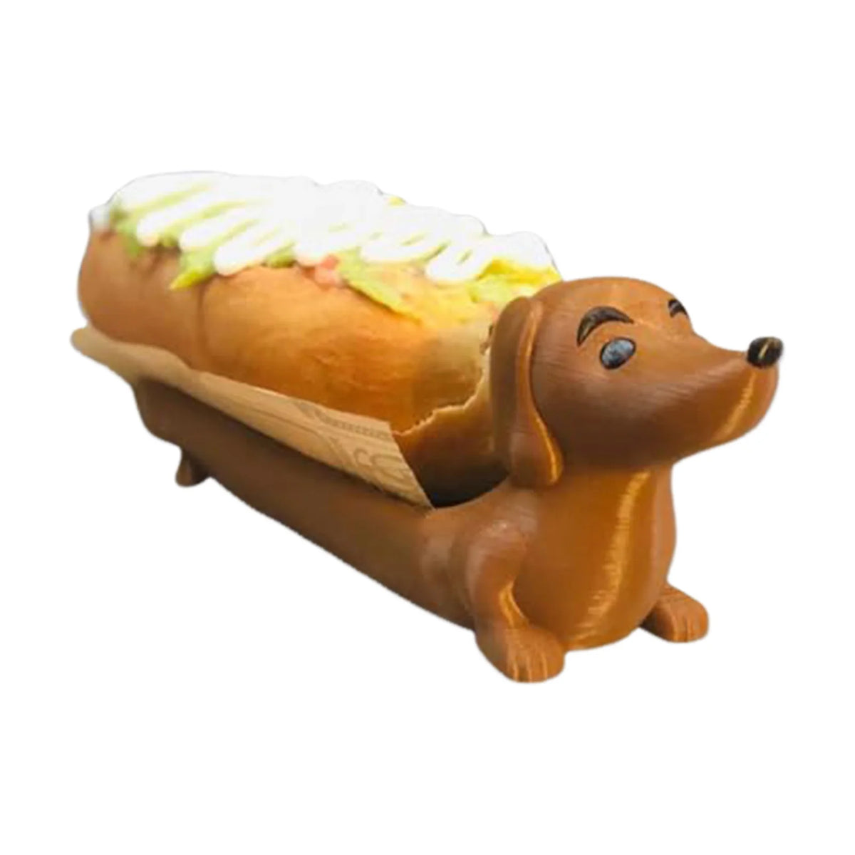 Lovely Funny Dachshund Dinner Plate Cute Shaped Sandwiches
