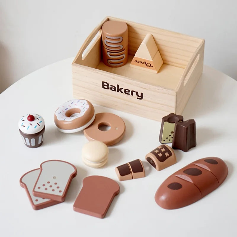 Wooden Pretend Play Toys Cutting Food Fruit Vegetable