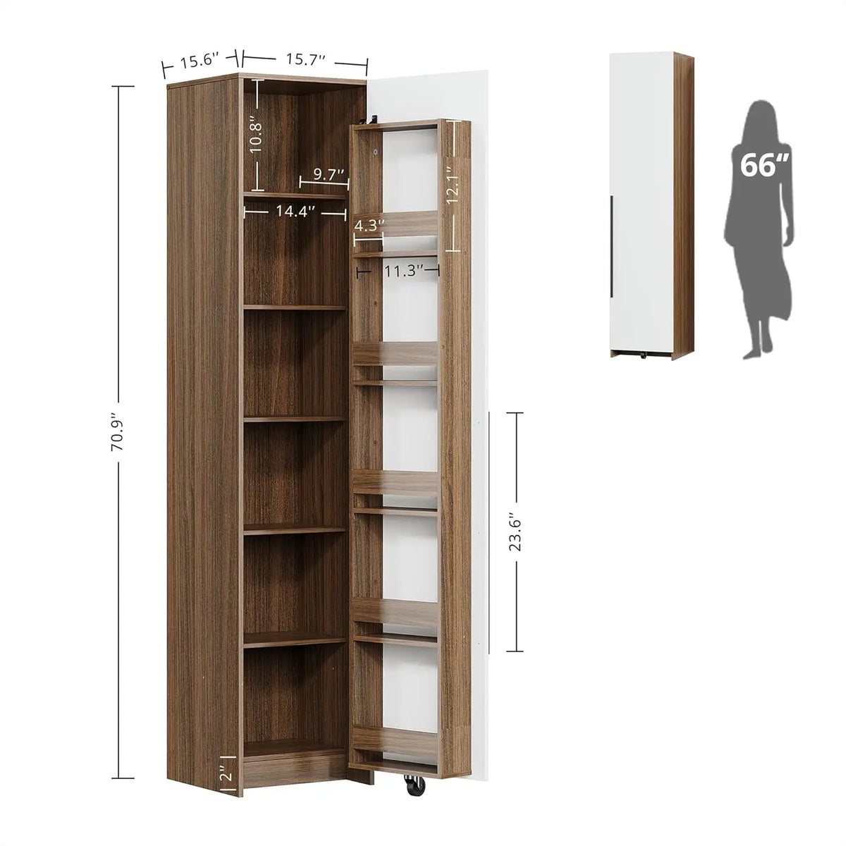 Ironck 70 Pantry Storage Cabinet Cabinet Pantry Freestanding