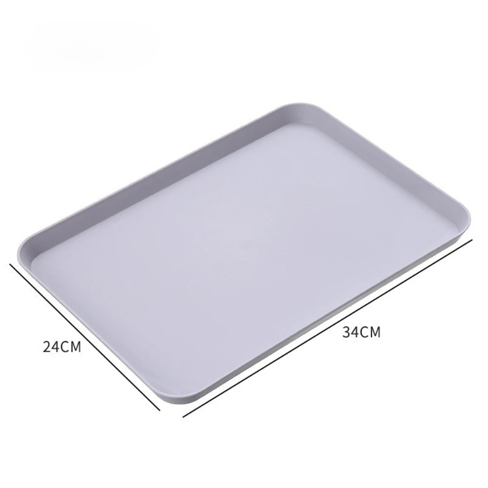 Nordic Rectangular Plastic Serving Tray Anti-Slip Pp Food