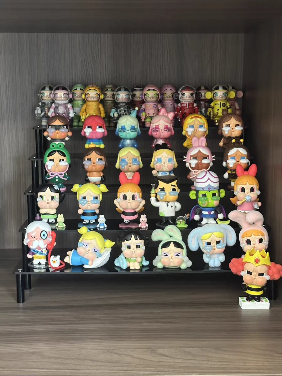 Completely Black Acrylic Display Rack Is Used Cupcakes