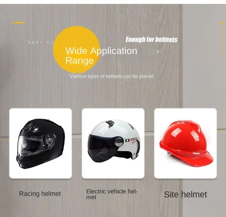 High Face Value Motorcycle Helmet Dustproof Storage Rack