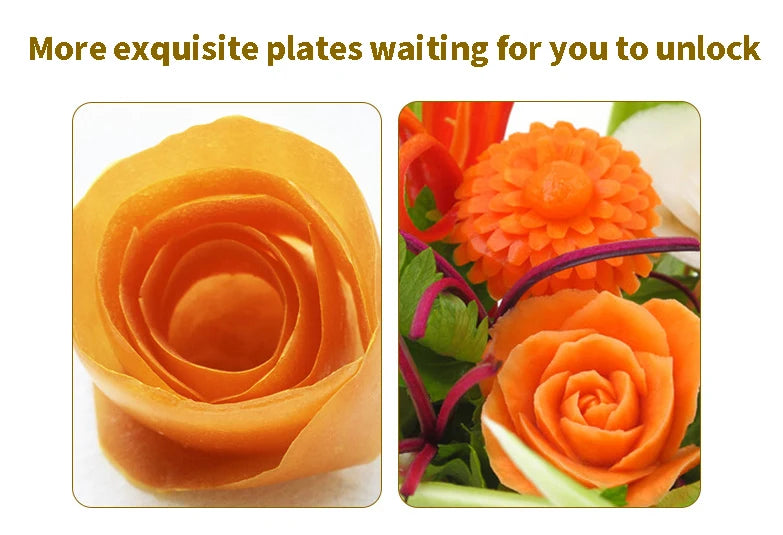 Vegetable Fruit Cutter Spiral Funnel Flower Shredder Peeler