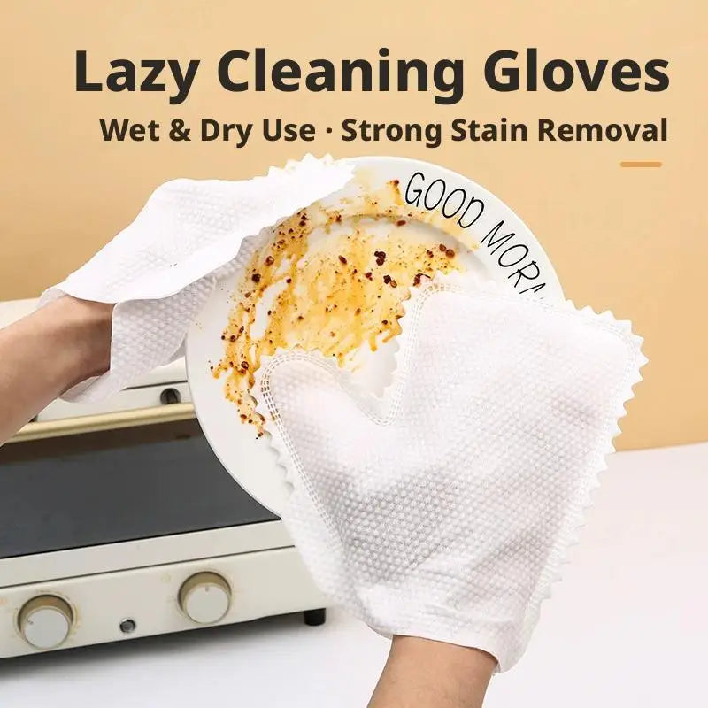 10/20/30pcs Disposable Cleaning Gloves Non-Woven Rag Gloves