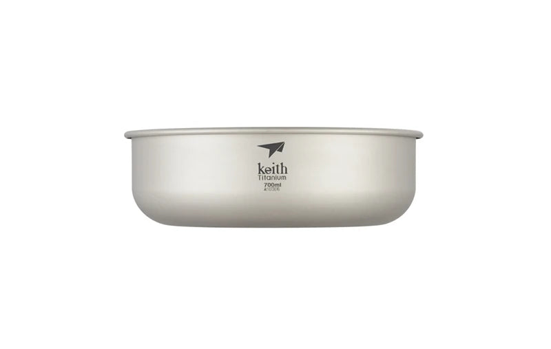 Keith Camping Tableware Titanium Bowls Pan Fruit Vegetable