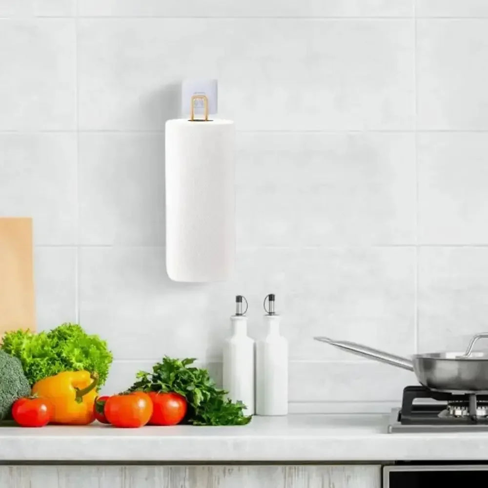 1pcs Wall Mounted Bathroom Organizer No Drill Paper