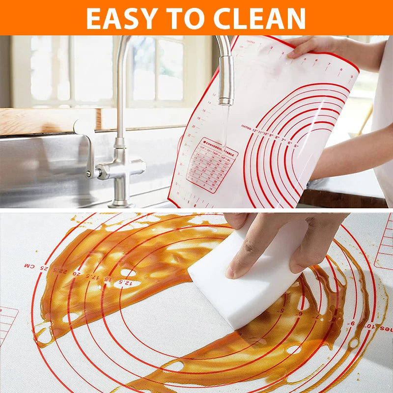 Silicone Pastry Mat Measurements 16x24inch Large Non Stick