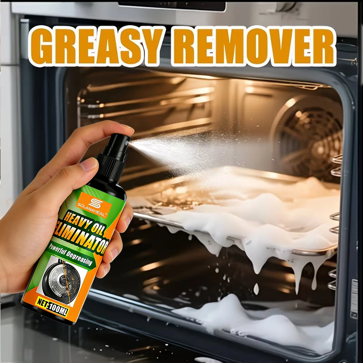 Heavy Oil Eliminator Powerful Degreaser Spray Fast Acting