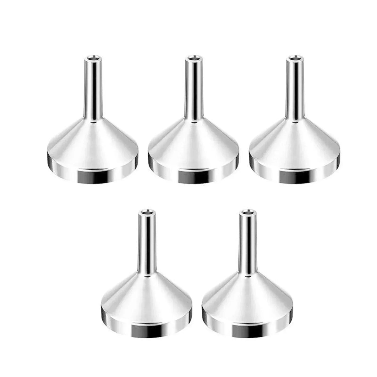 10pcs Metal Mini Funnel Oil Liquid Funnel Detachable