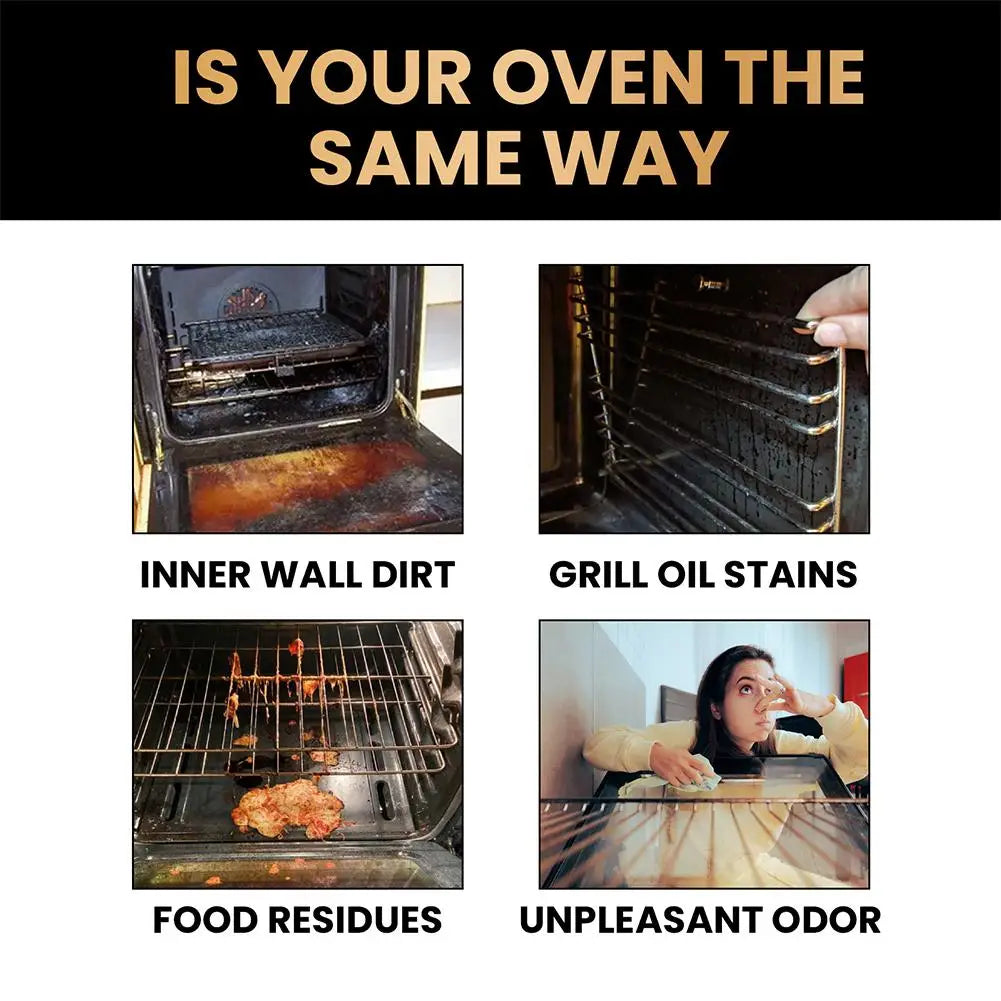 Stove Oven Foam Cleaner Quick Cleaning Inner Wall