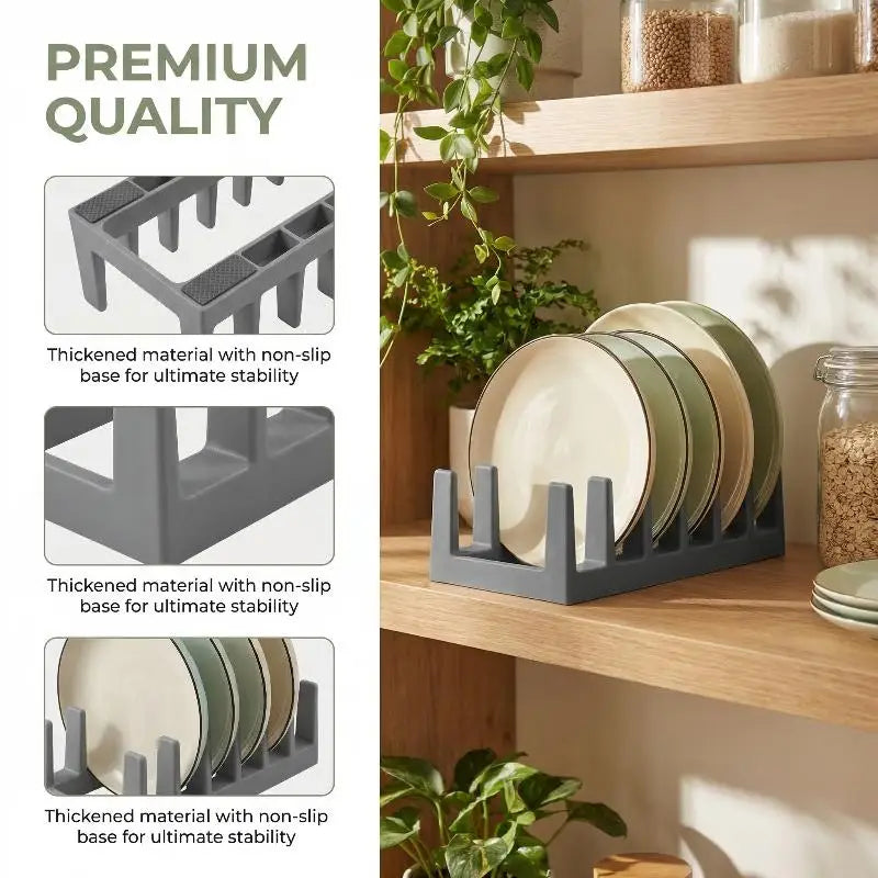 Grid Organizer Rack Space-Saving Drying Storage Tray Pots