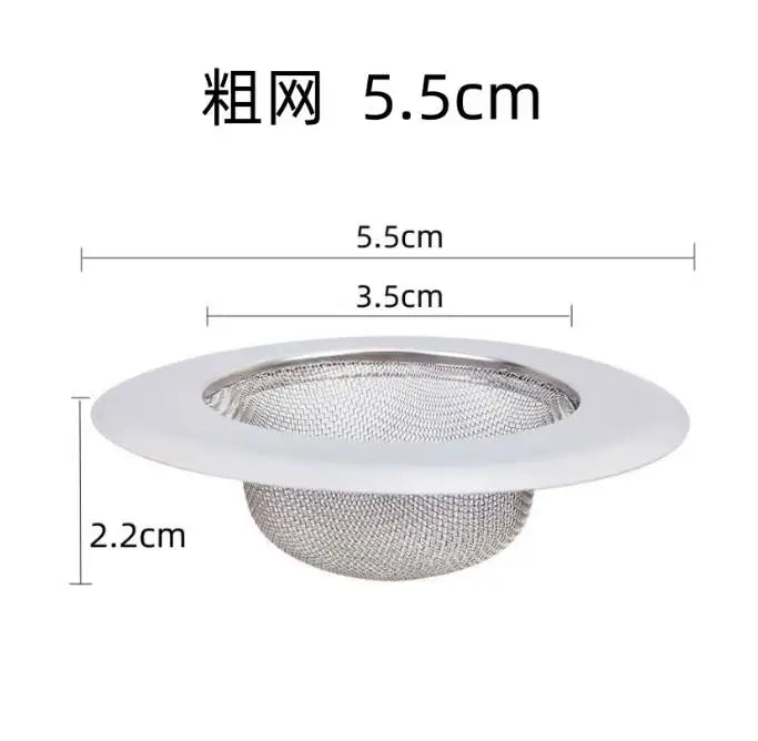 Sink Strainer Stainless Steel Drain Hole Filter Trap