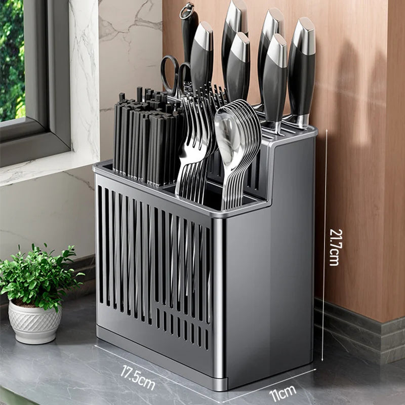 Knife Holder Multi-Function Utensil Stand Knife Block Pp
