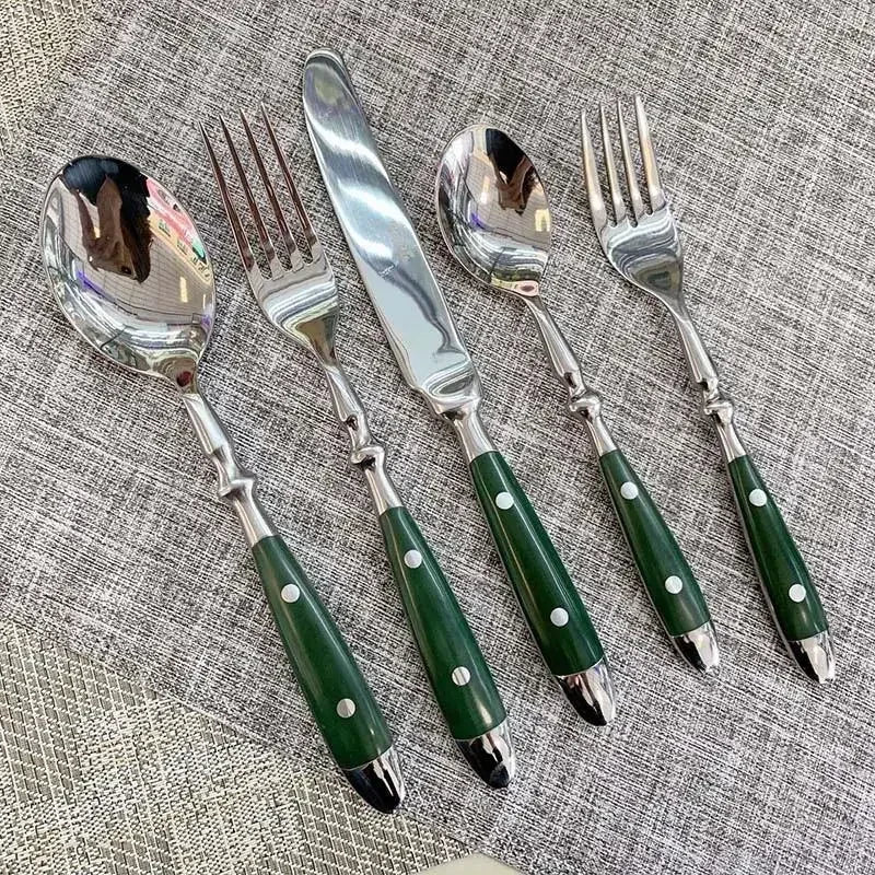 3pcs/5pcs Cutlery Stainless Steel Utensils Sets Fork Spoons