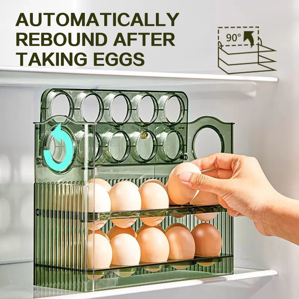Egg Holder Large Capacity Egg Fridge Storage Box