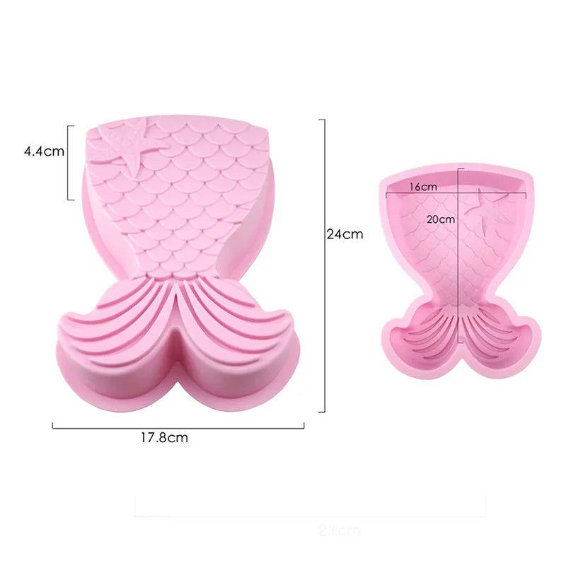Mermaid Tail Silicone Cake Pan Mermaid Tail Mold