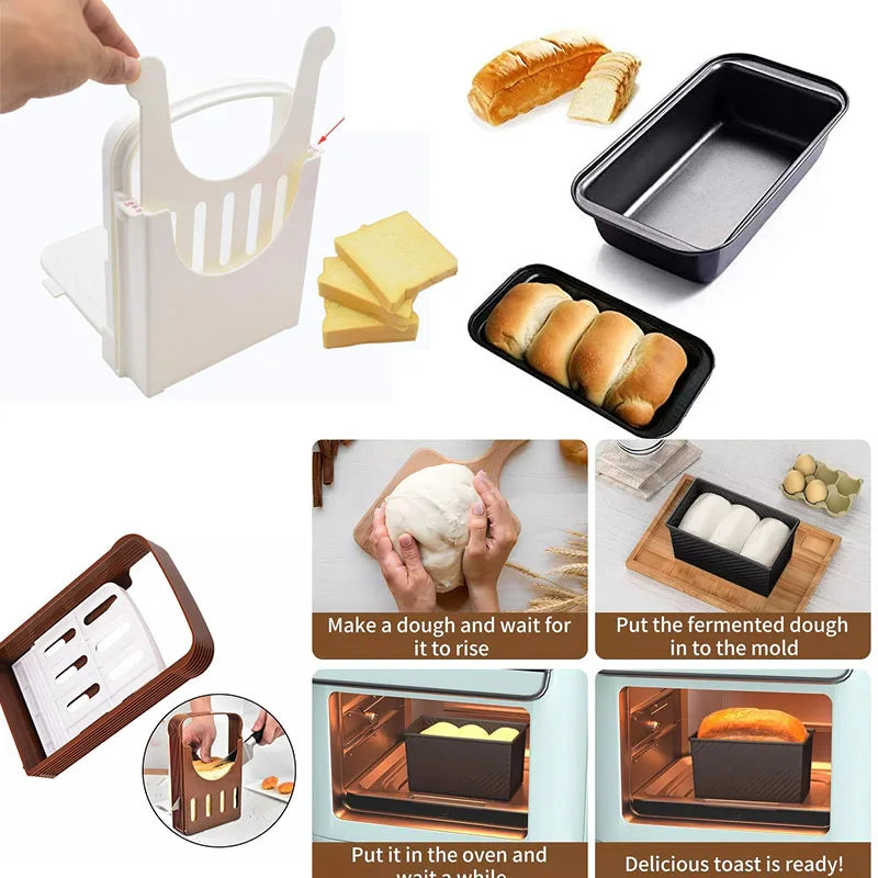 Carbon Steel Loaf Pan Lid Bread Baking Sandwich