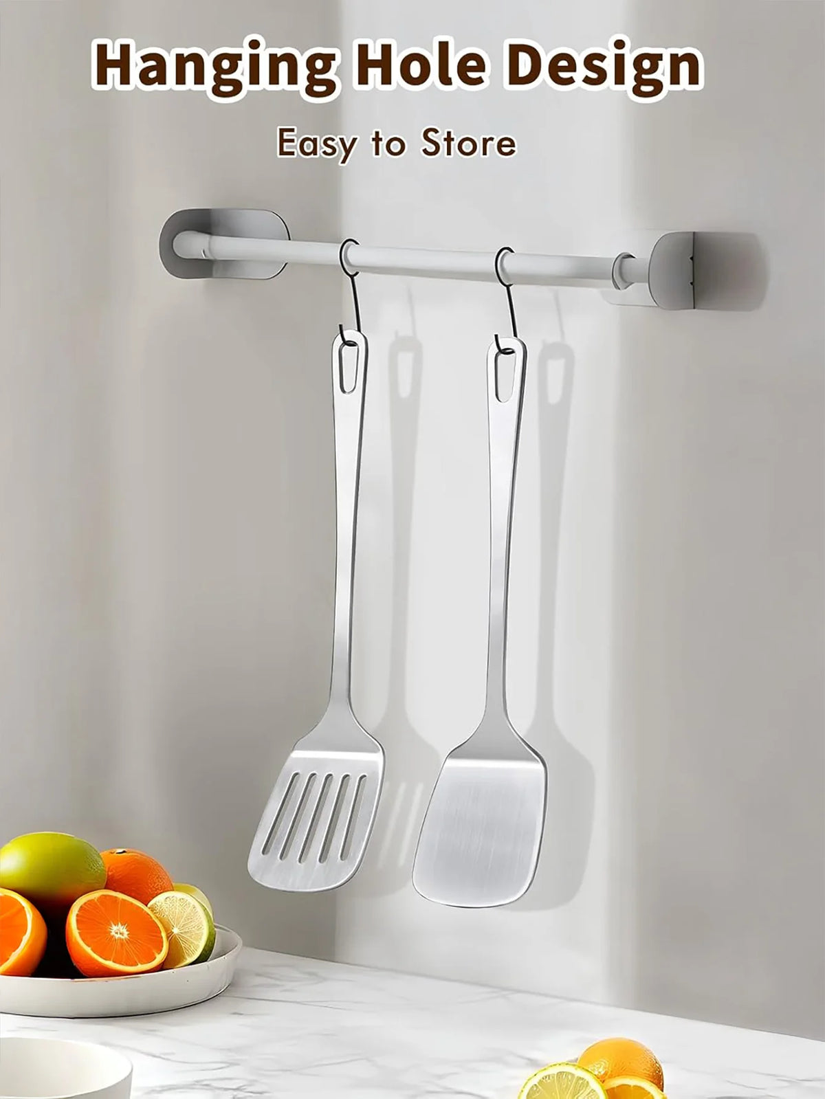 Stainless Steel Spatulas Metal Spatula Solid & Slotted