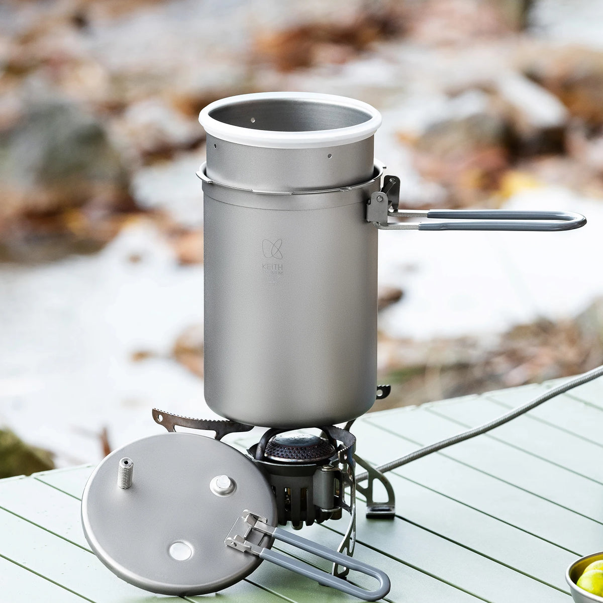 Keith Outdoor Titanium Plateau Pressure Cooker 8l Picnic