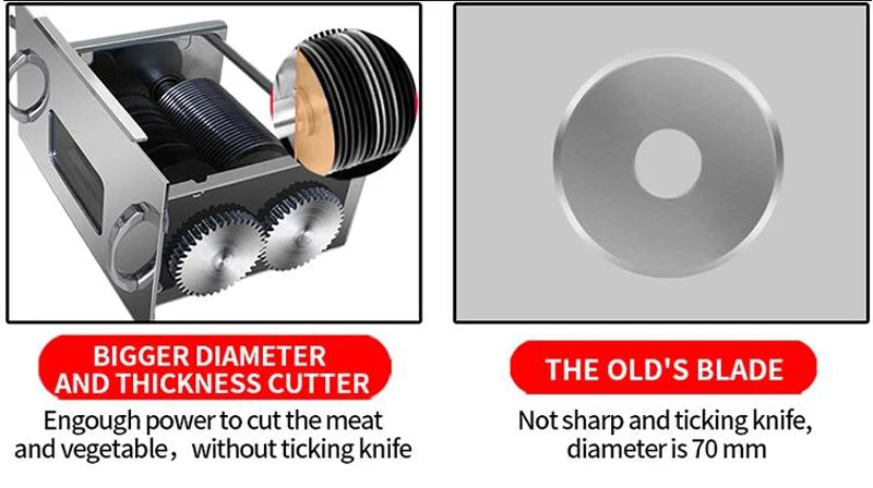 850w Fresh Meat Slicer Cube Cutter Machine Meat