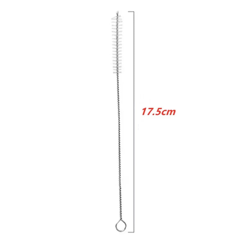 2-10Pcs Drinking Straw Cleaning Brush Kit tube brush Nylon Stainless Steel Long Handle Cleaning Brushes  for Baby Cup Bottles