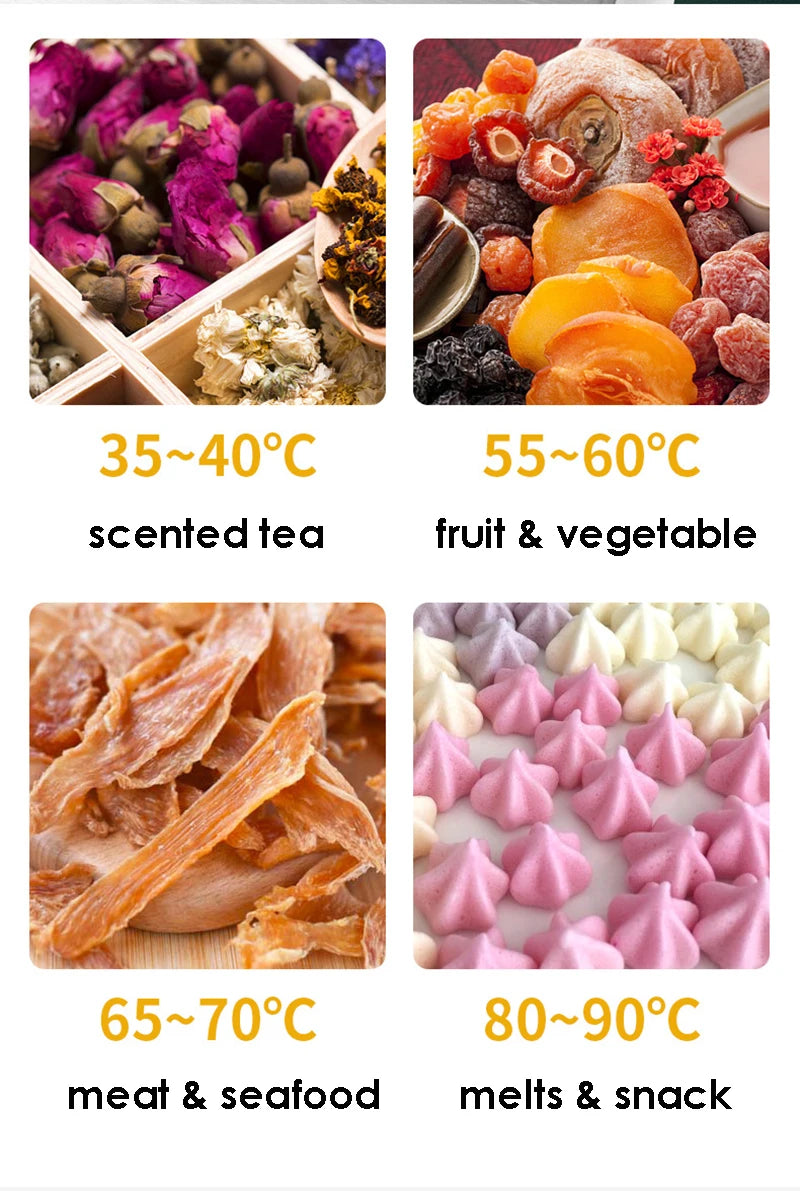 8/6 Layers Food Dehydrator Stainless Steel Fruit Vegetable
