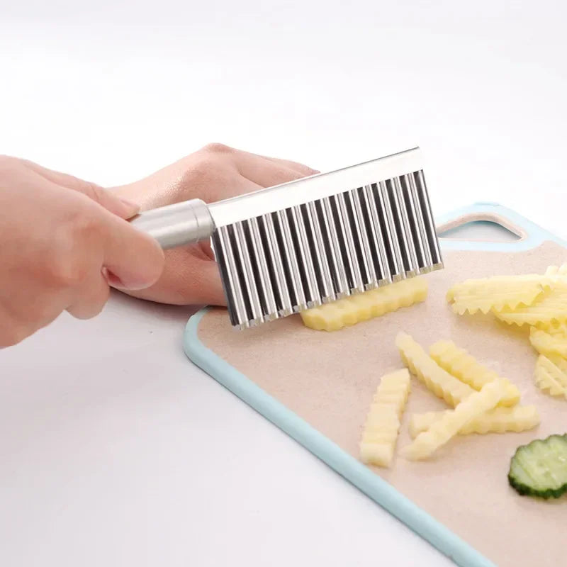 Stainless Steel Wave Potato Slicer Vegetable Cutter Potato