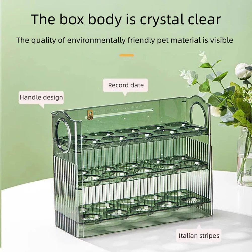 Egg Holder Large Capacity Egg Fridge Storage Box