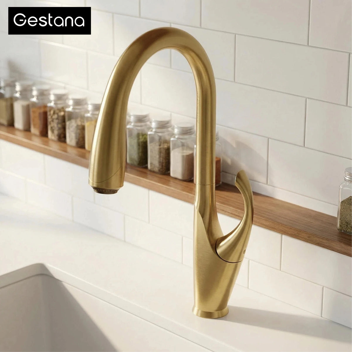 Luxury Black Brass Touch Switch Faucet Handle Ceramic