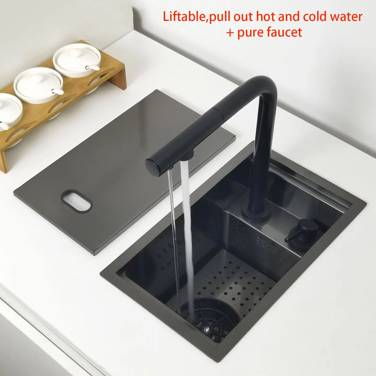 Mini Bar Sink Matte Black Nano Coating Cup
