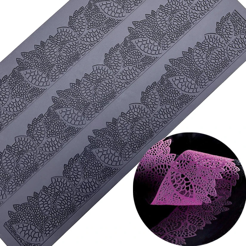 Silicone Mat To Create Sugar Lace Fondant Cake