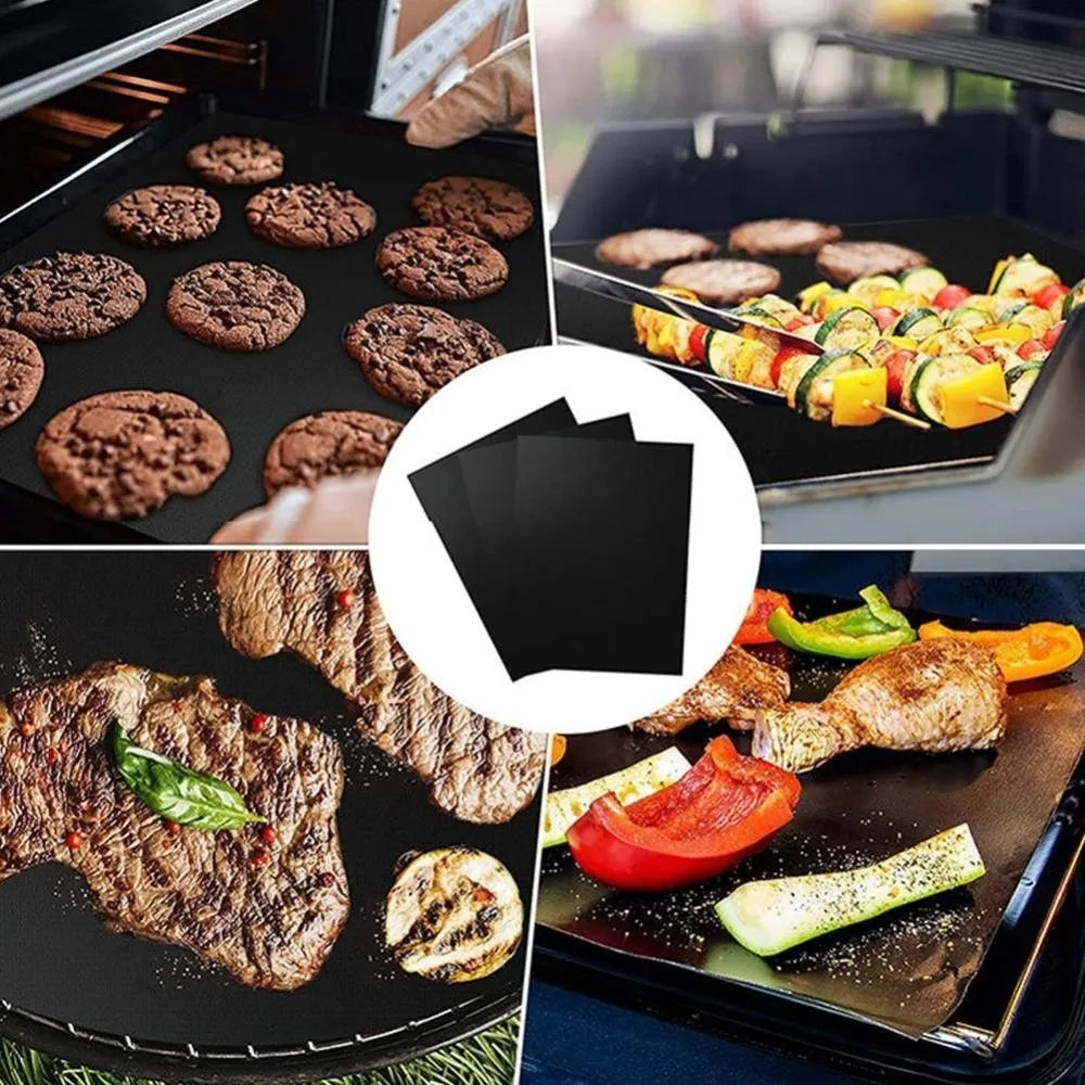 Heat Resistant Bbq Grill Mat Easy Clean Heat