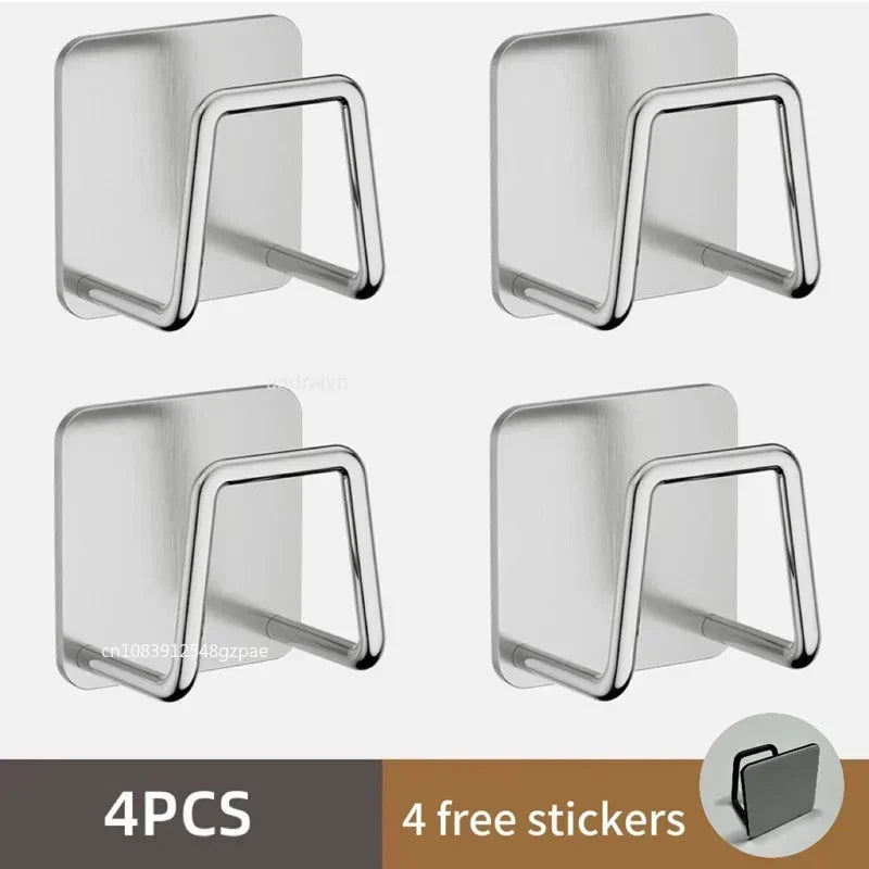 Stainless Steel Sink Sponges Holder Self Adhesive Drain