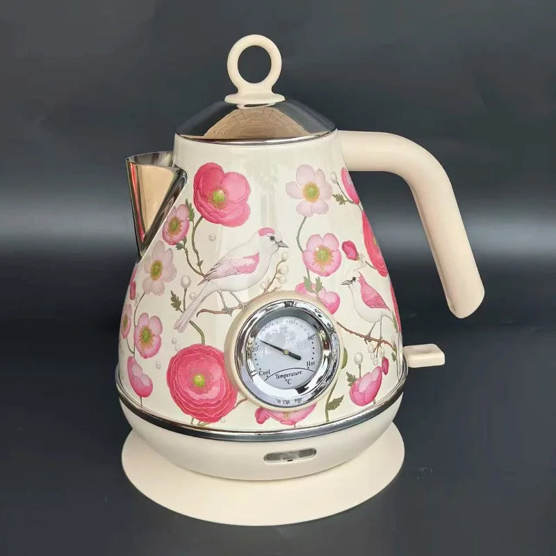 7l Retro Paint Electrc Kettle Temperature Display Boiling