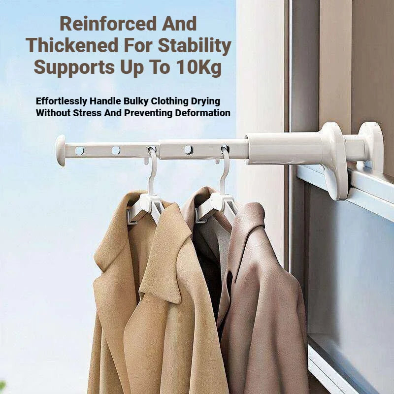 Retractable Clothes Drying Rack Folding Balcony Drying Pole