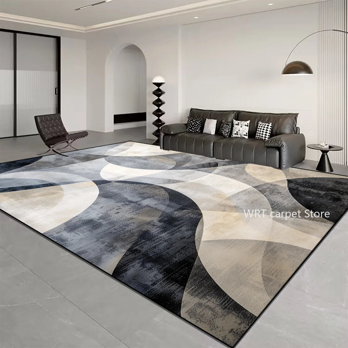 Nordic Light Luxury Stripes Carpet Living Room Decor