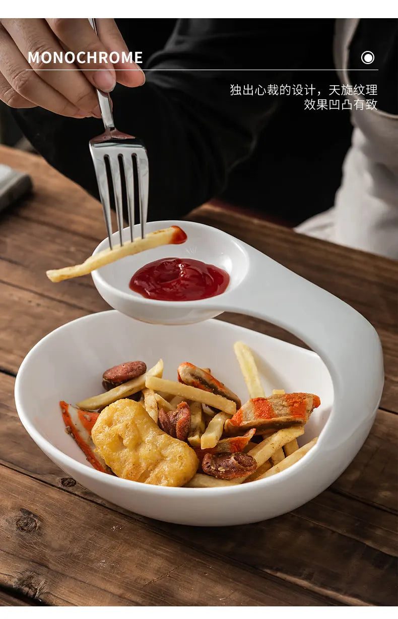 Creative Ceramic Beautification Dessert Plate Dim Sum Plate