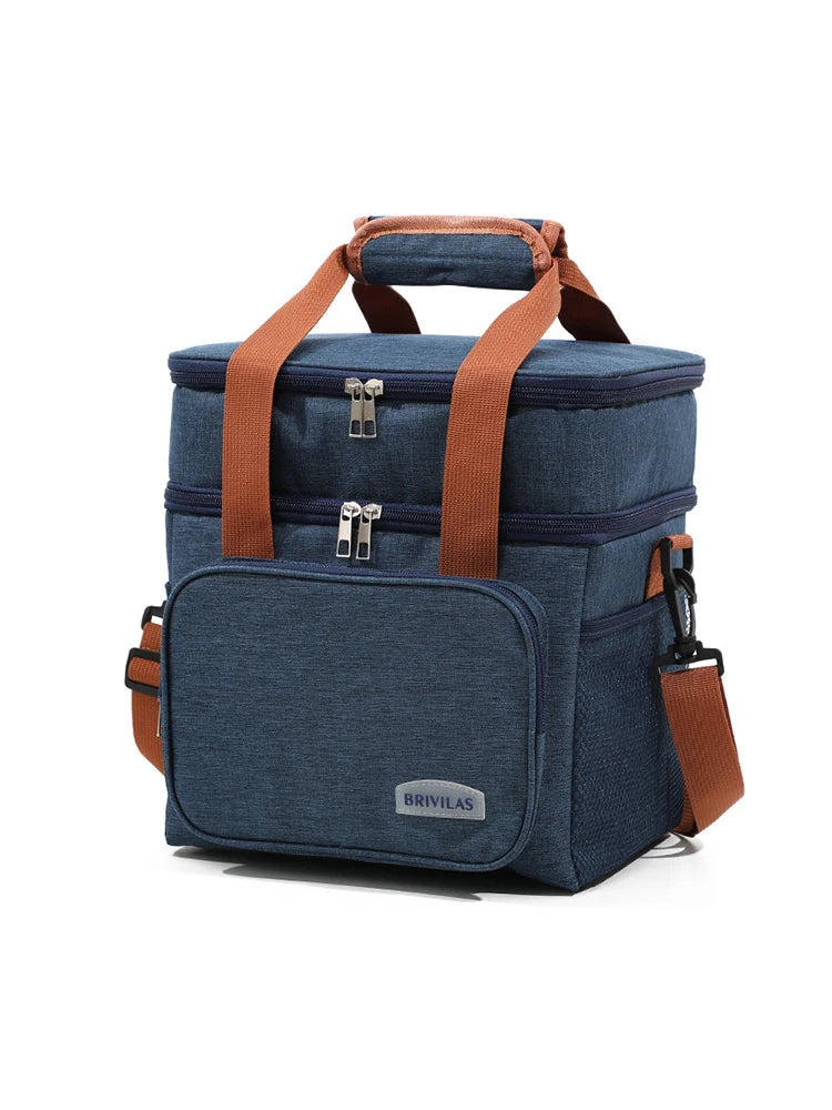 Fashion Crossbody Insulated Lunch Bag Large Capacity Thermal