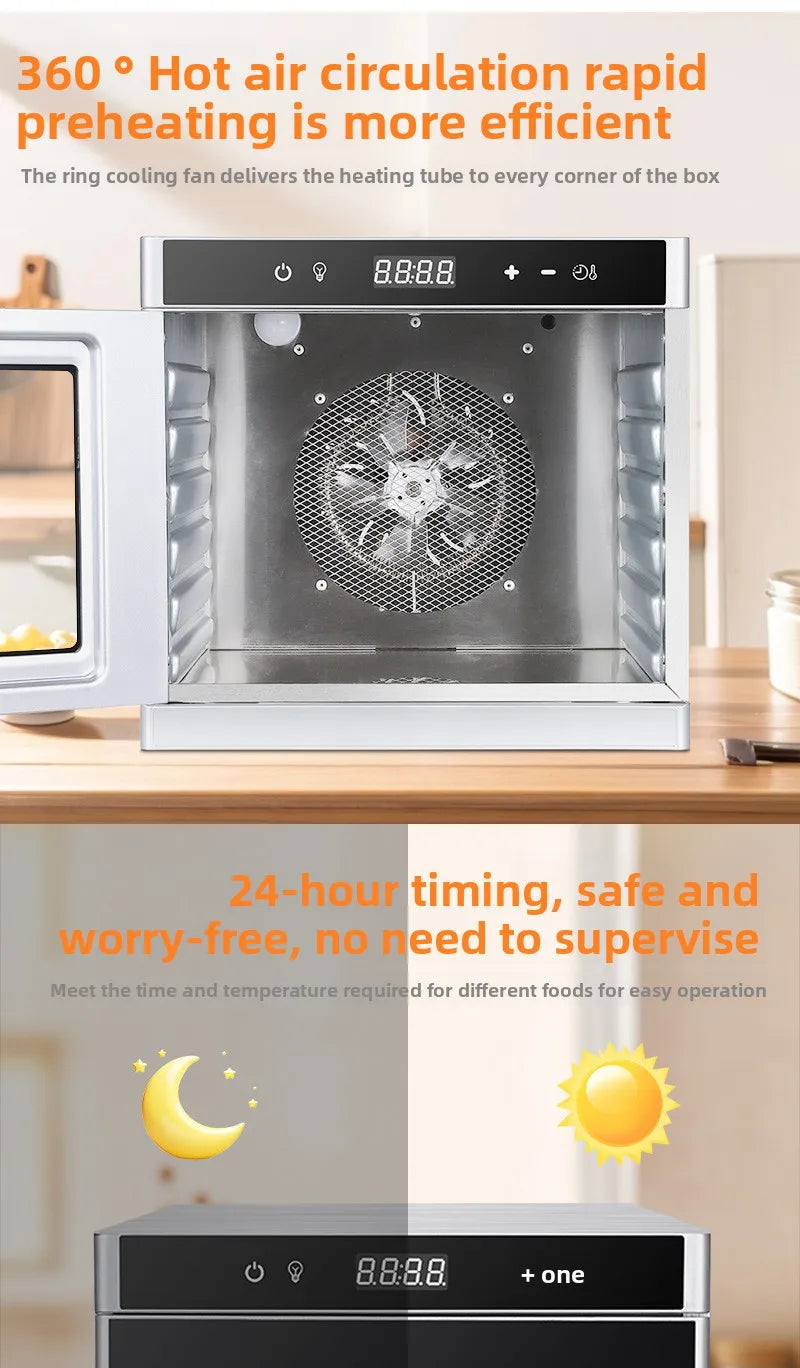 6-Layer Stainless Steel Food Dehydrator Machine Adjustable