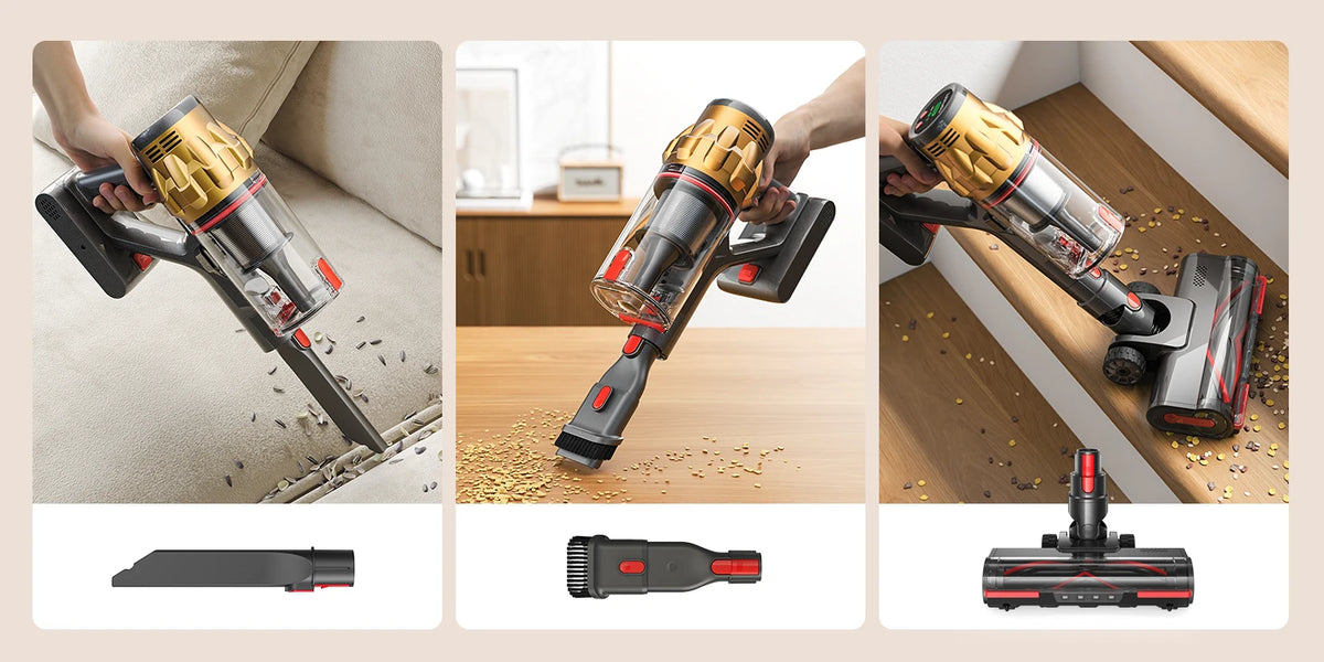 Lubluelu G11 Cordless Vacuum Cleaner 50kpa Powerful Suction