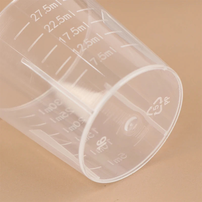 10pcs Plastic 20/30/50/100ml Clear Liquid Pill Measuring Cups