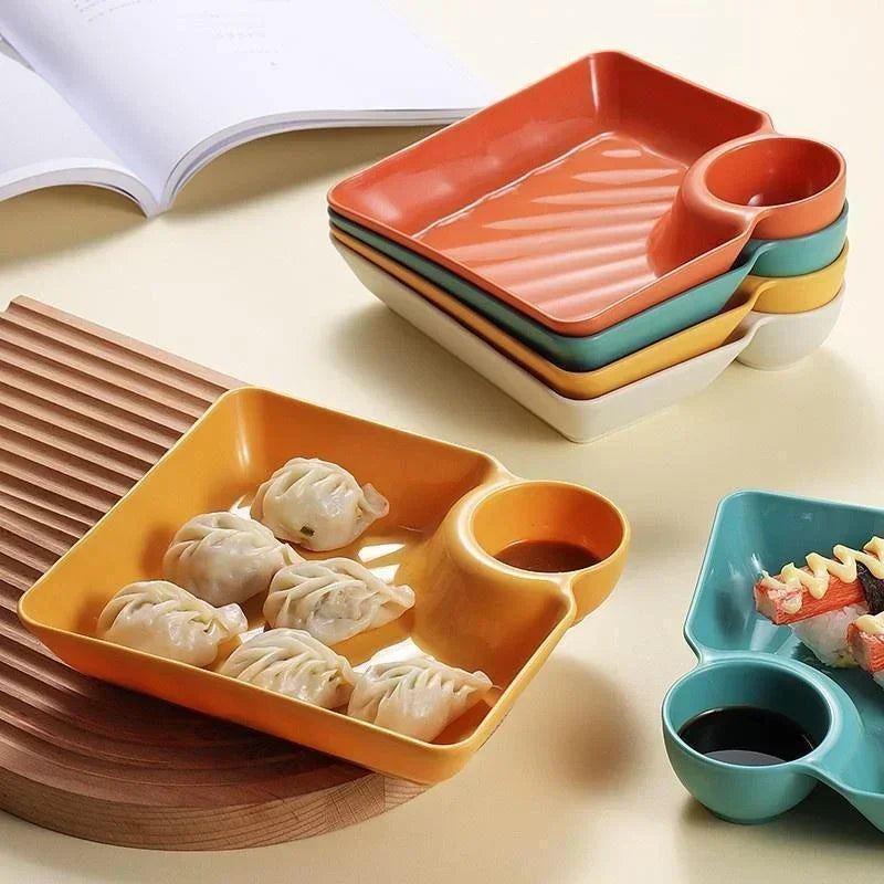 Chips Dip Plates Plastic Serving Platter Dumpling Plate