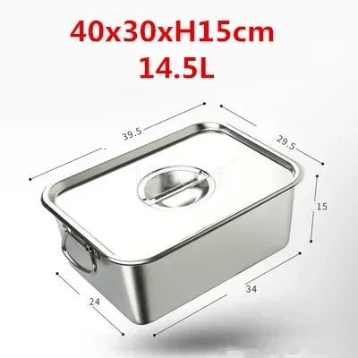 304 Stainless Steel Plate Metal Tray Handle Square