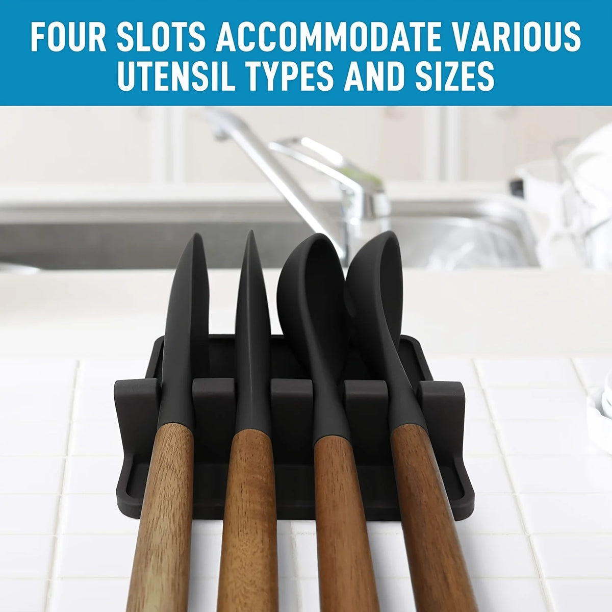 Silicone Kitchenware Rack Tableware Drying Mat Spoon Chopsticks