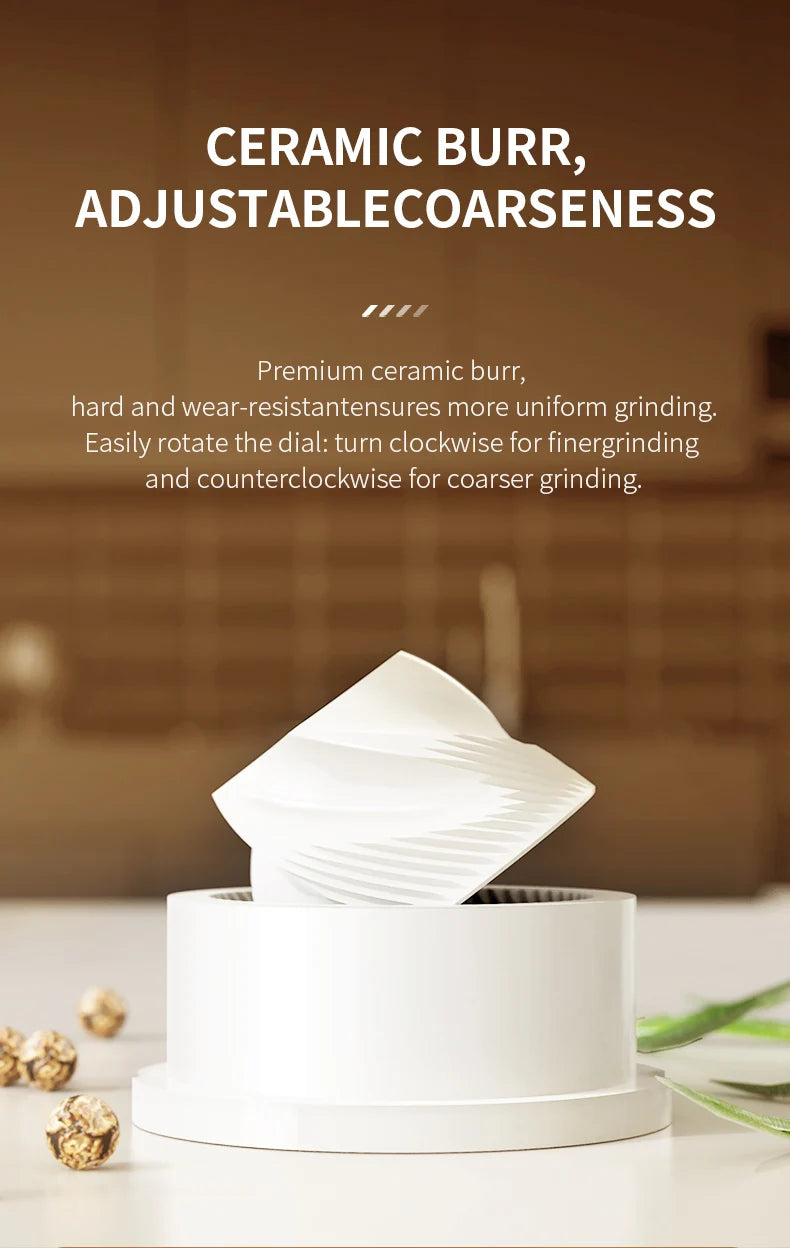 Rechargeable Electric Salt Pepper Grinder Adjustable Coarseness