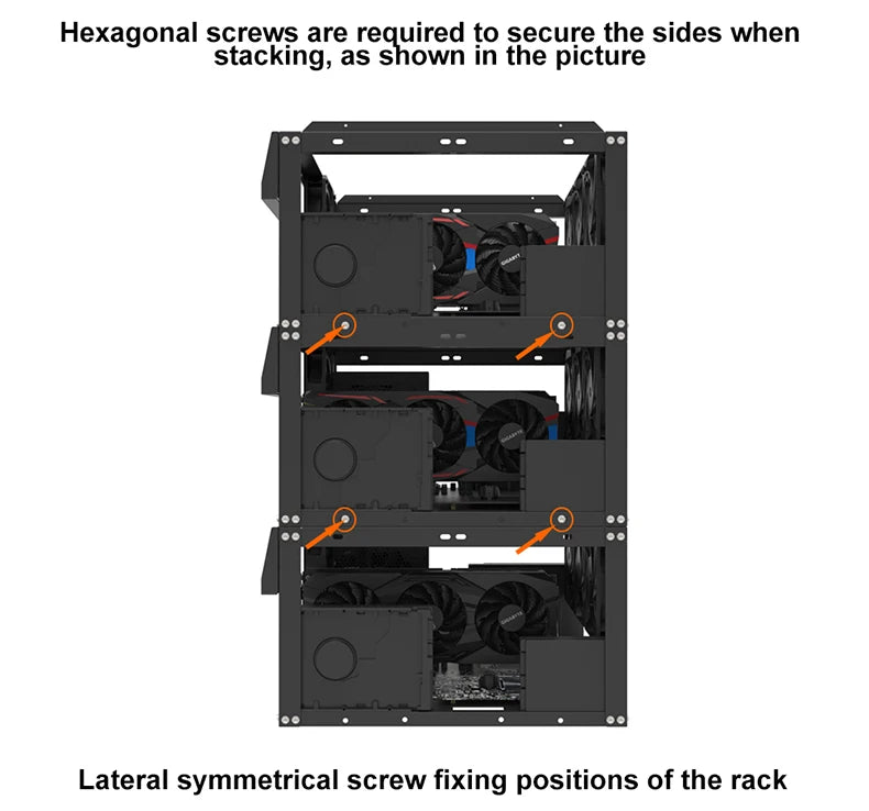 Diy Computer Motherboard Case Rack Aluminum Frame Chassis