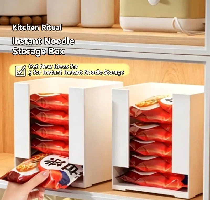 Multi Functional Instant Noodle Storage Box Organizer Ramen