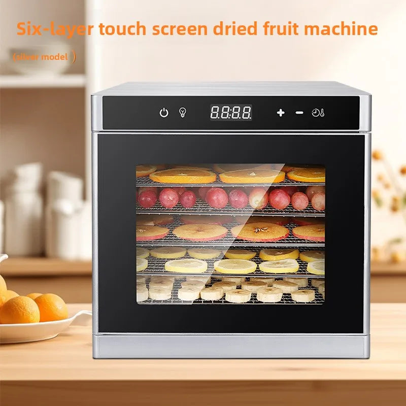 6-Layer Stainless Steel Food Dehydrator Machine Adjustable