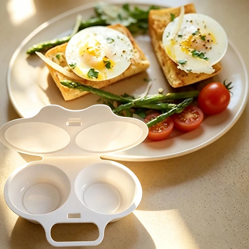 1pc Reusable Microwave Egg Cooker Food Grades Plastic