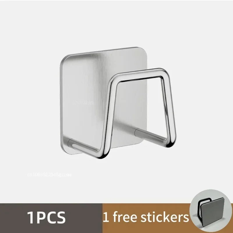 Stainless Steel Sink Sponges Holder Self Adhesive Drain